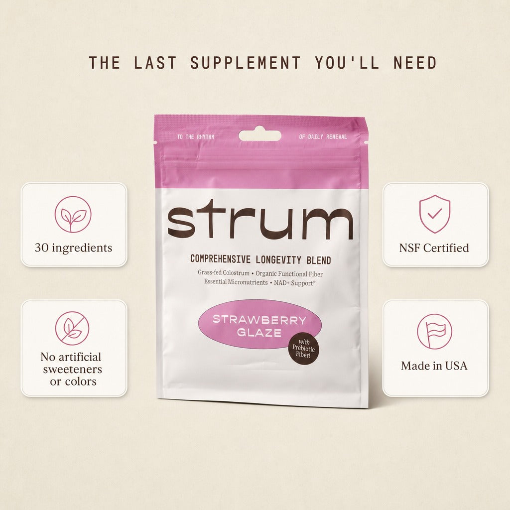 30 ingredients · NSF Certified · No artificial sweeteners or colors · Made in USA